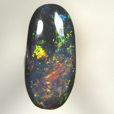 SOLID BLACK OPAL Bright rich sparkling fire
